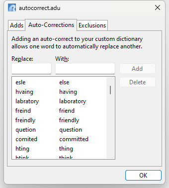 AutoCorrectPair