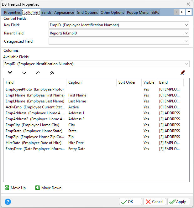 DBTreeList_Columns