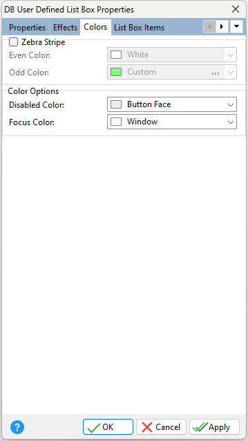 DBUserDefinedListBox_Colors